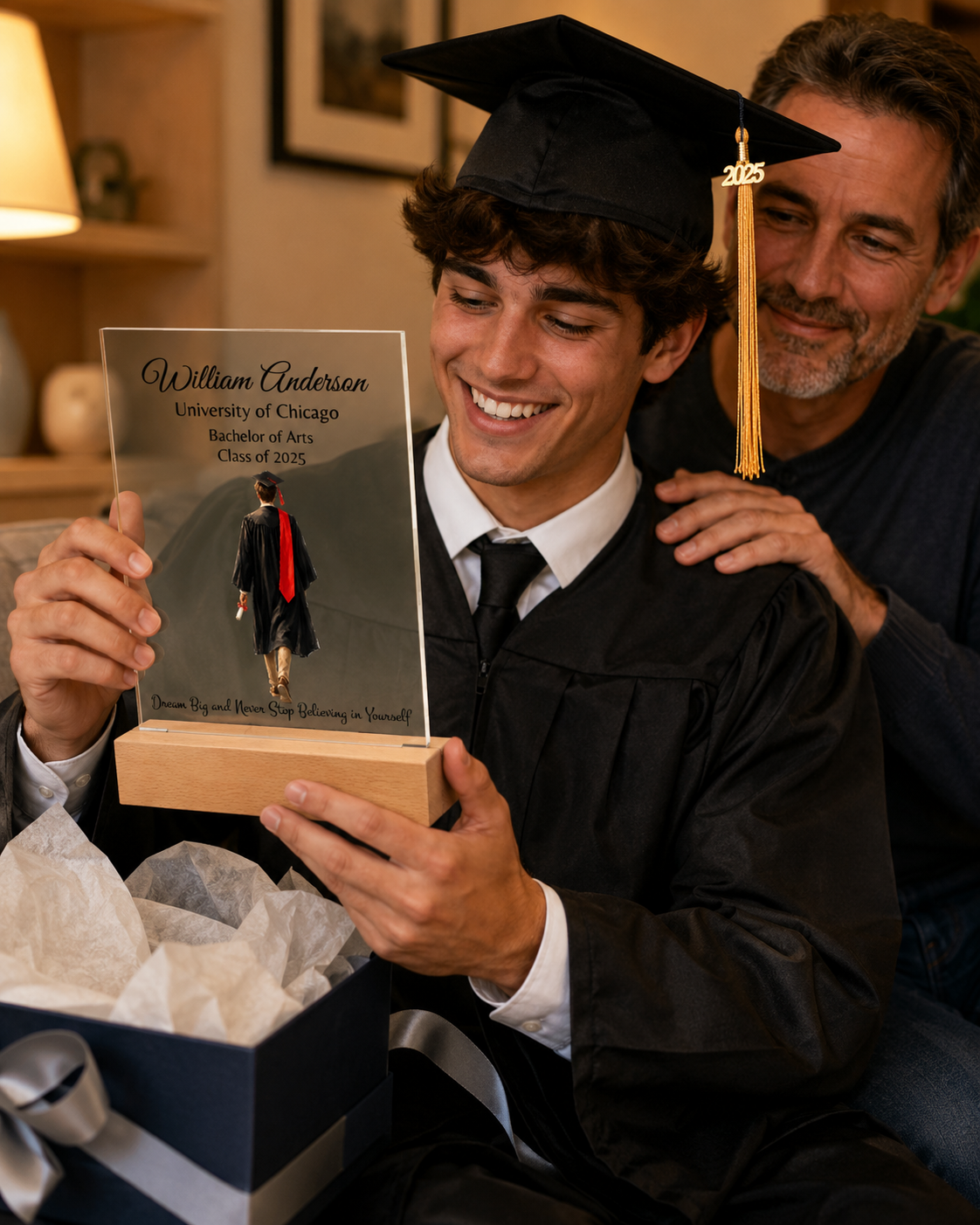 Personalized Graduation Gift for Her or Him – LED Acrylic Plaque