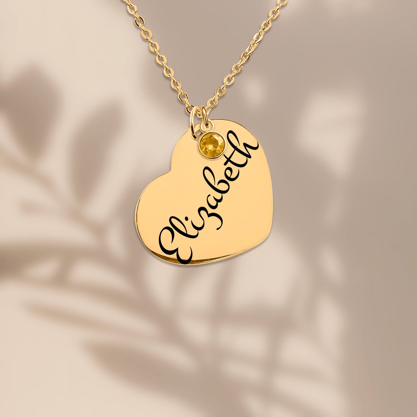 Personalized Heart Graduation Necklace with Birthstone ✨