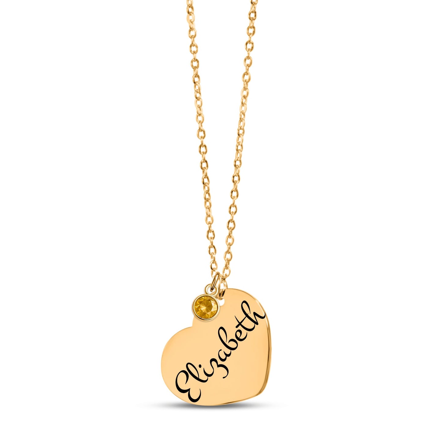 Personalized Heart Graduation Necklace with Birthstone ✨