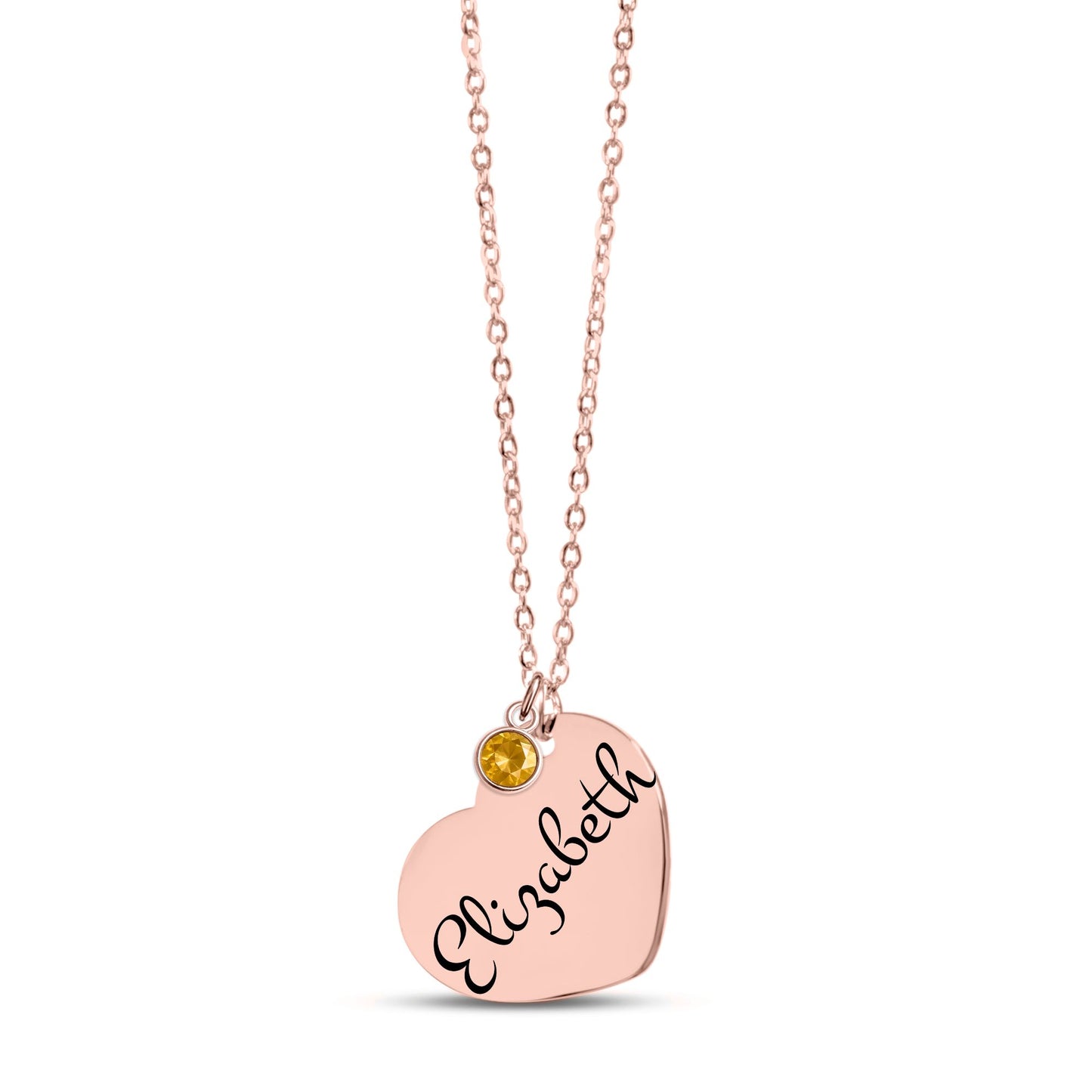 Personalized Heart Graduation Necklace with Birthstone ✨